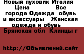 Новый пуховик Италия › Цена ­ 11 500 - Все города Одежда, обувь и аксессуары » Женская одежда и обувь   . Брянская обл.,Клинцы г.